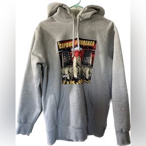 Supreme War Report Hooded Sweatshirt Gray - FW16